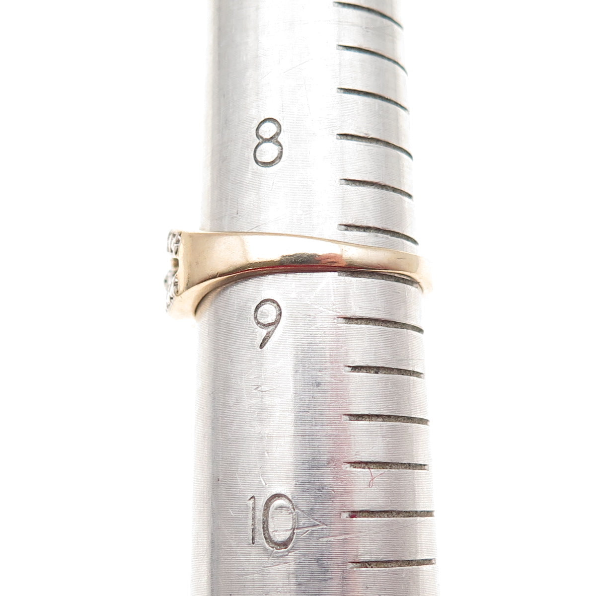 DEE BERKLE Sterling Silver 2-Tone Vintage Real Light Blue Topaz Ring Size 8.75