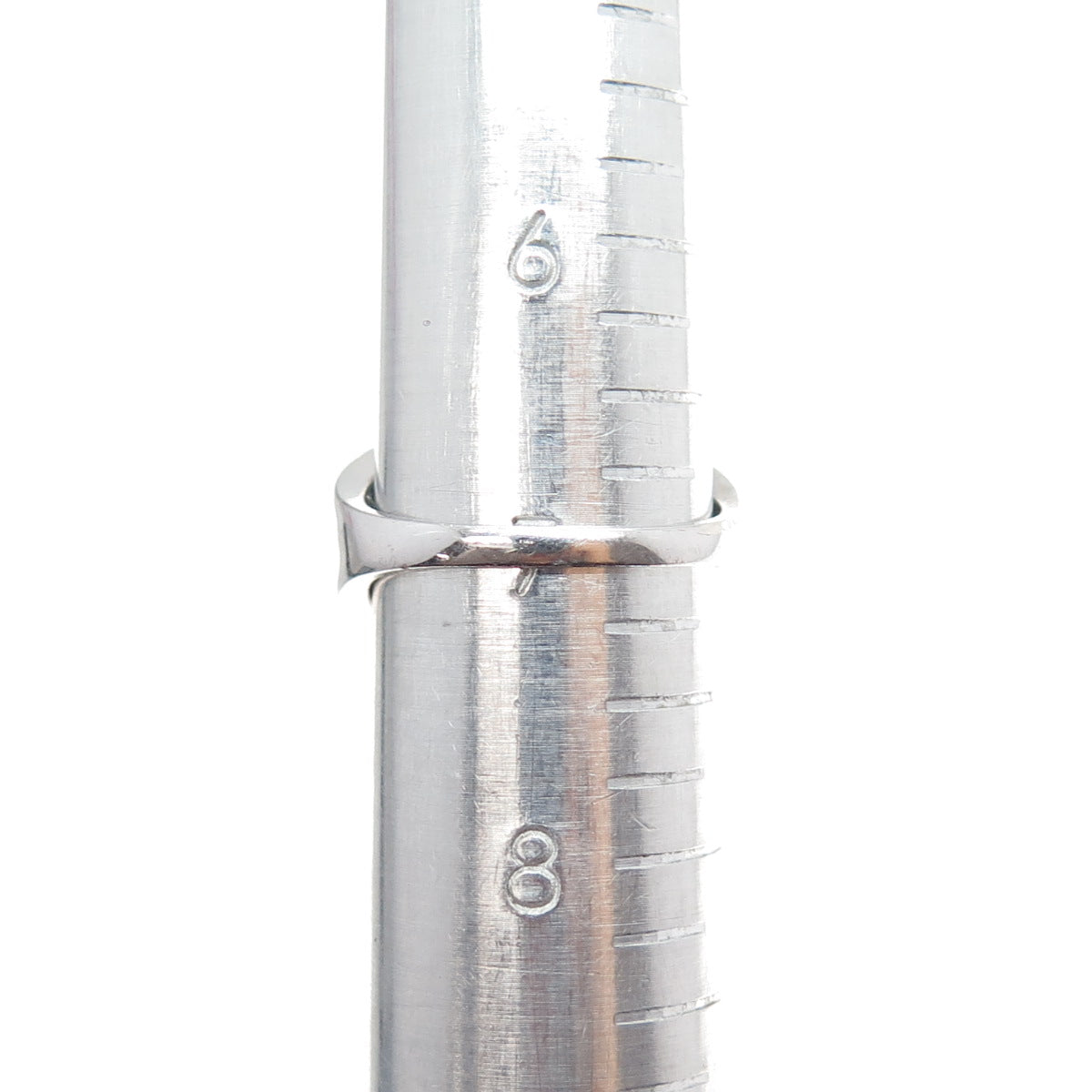 925 Sterling Silver Real Round-Cut Black & White Diamond Ring Size 7