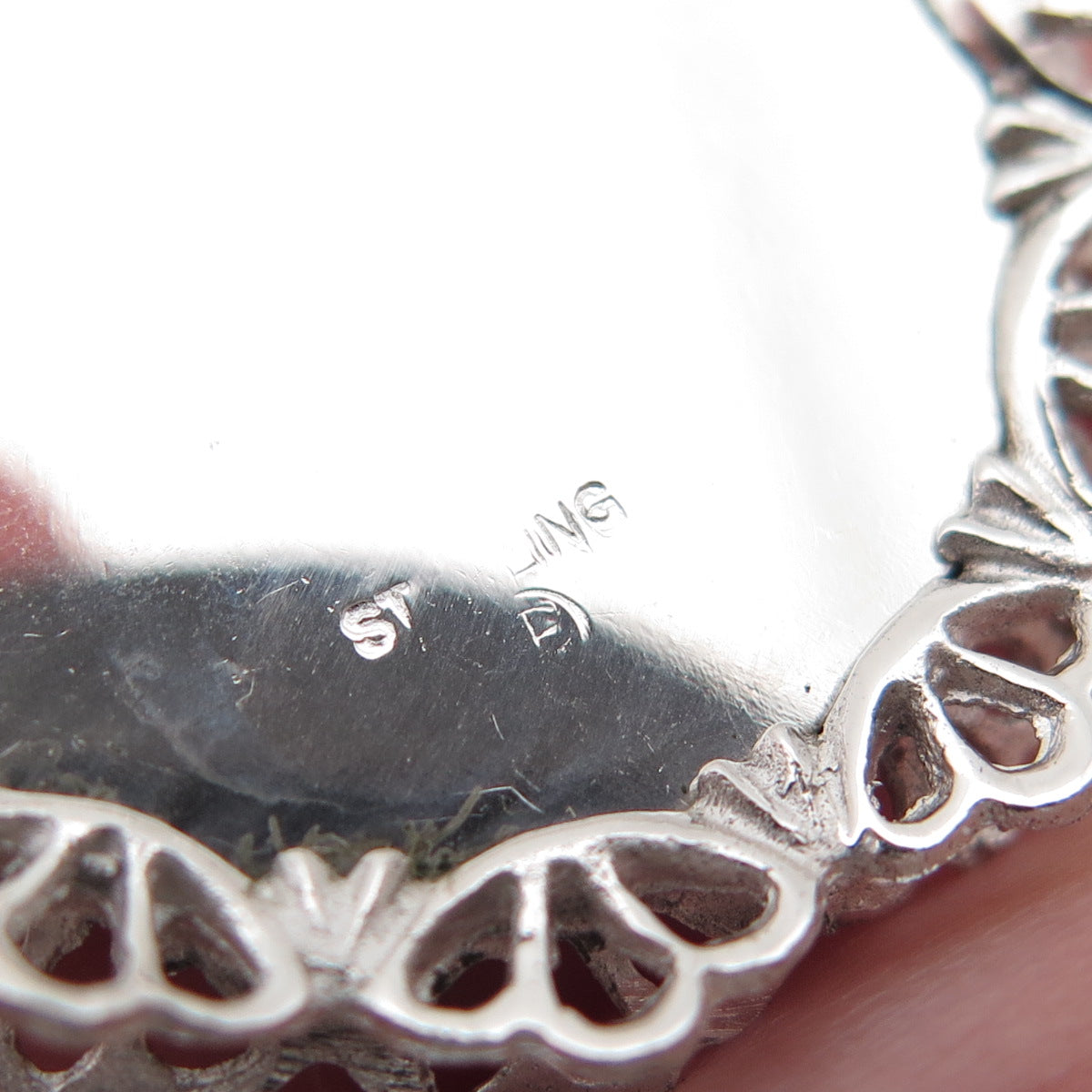 Art's Elegance 925 Sterling Silver Vintage Rhinestone Graduation Day Pendant