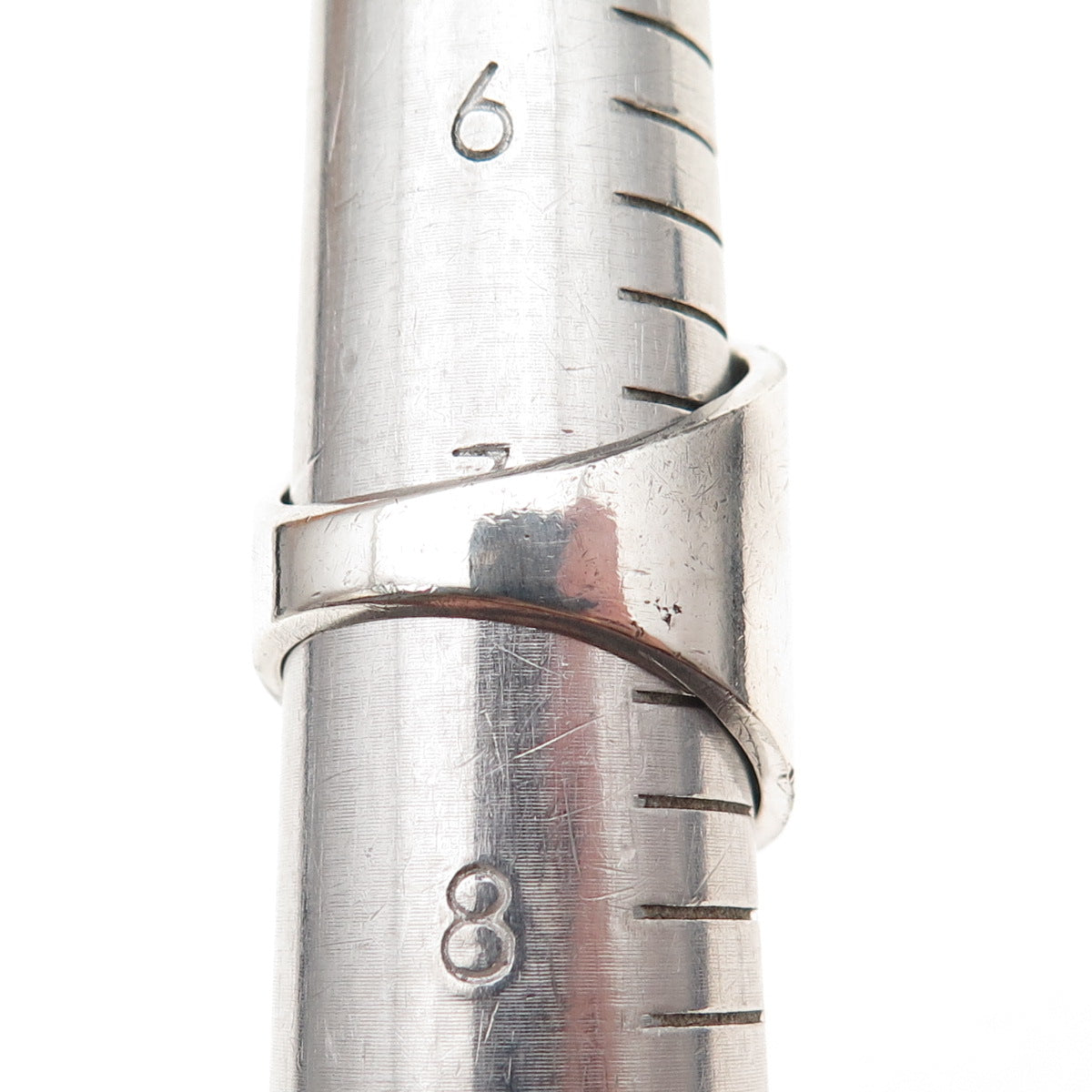 925 Sterling Silver Vintage Mexico Cross Oxidized Ring Size 7.25