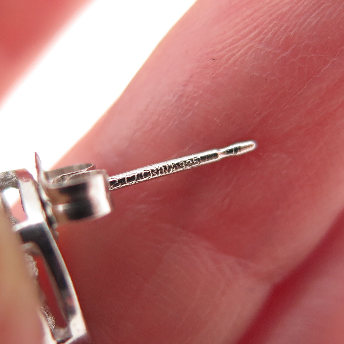 ROSS SIMONS 925 Sterling Silver Round-Cut C Z Stud Earrings