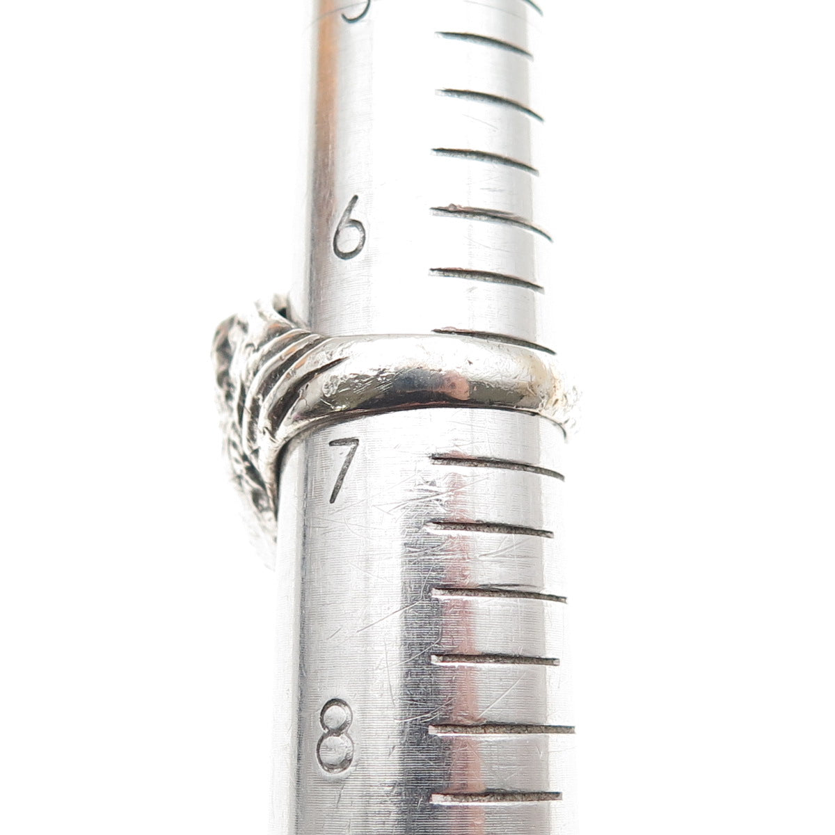 925 Sterling Silver Vintage Jesus Oxidized Ring Size 6.75