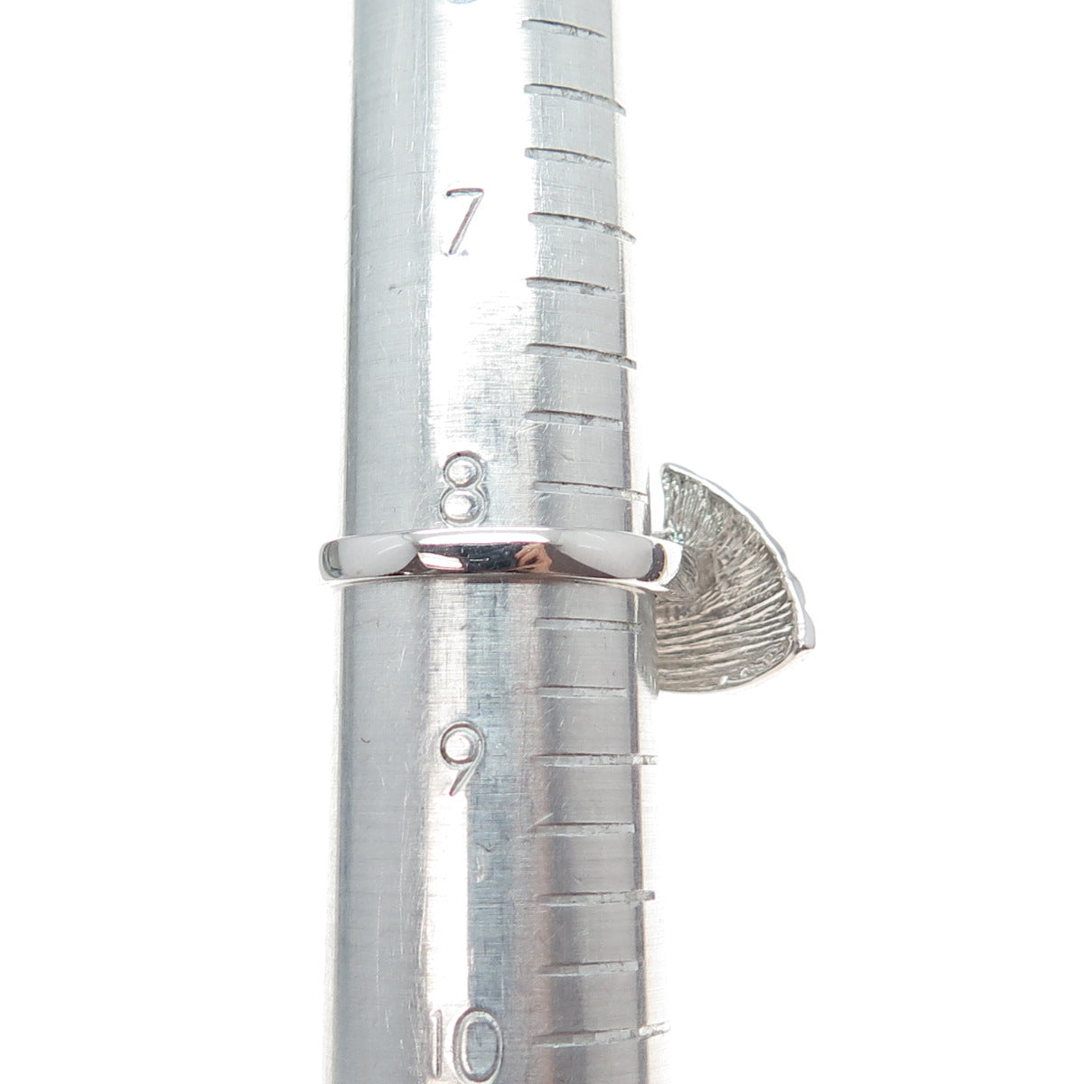 925 Sterling Silver Round-Cut C Z Modernist Wings Ring Size 8.25