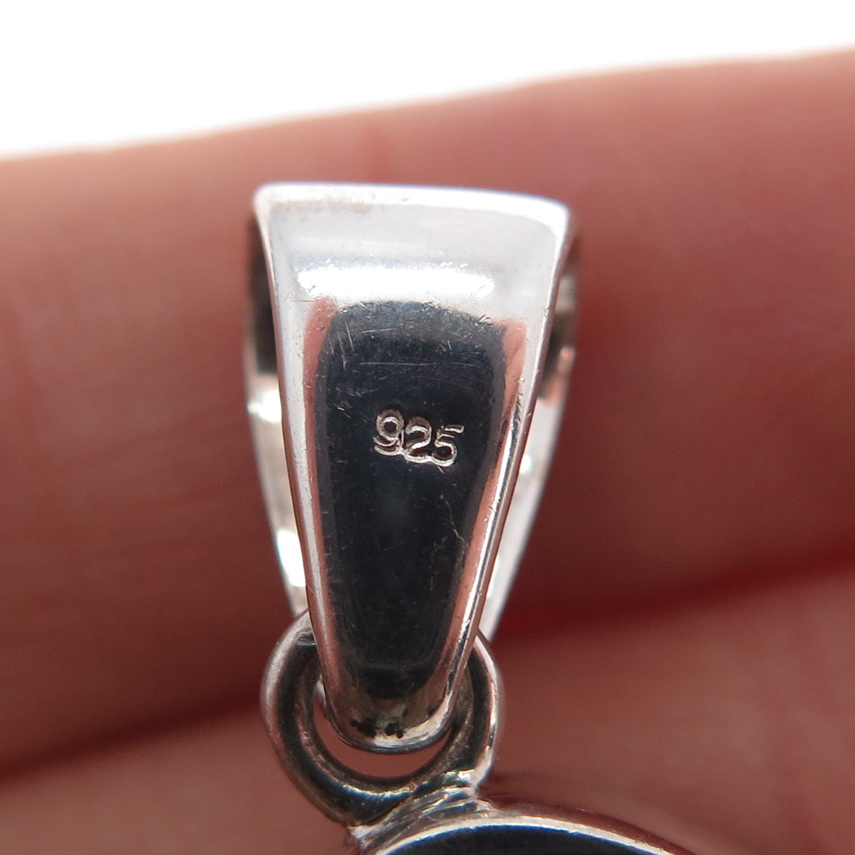 925 Sterling Silver Vintage Real Royston Turquoise Lizard Pendant