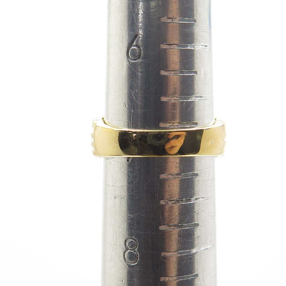 925 Sterling Silver Gold Plated Real Diamond & Citrine Gem Twisted Ring Size 7