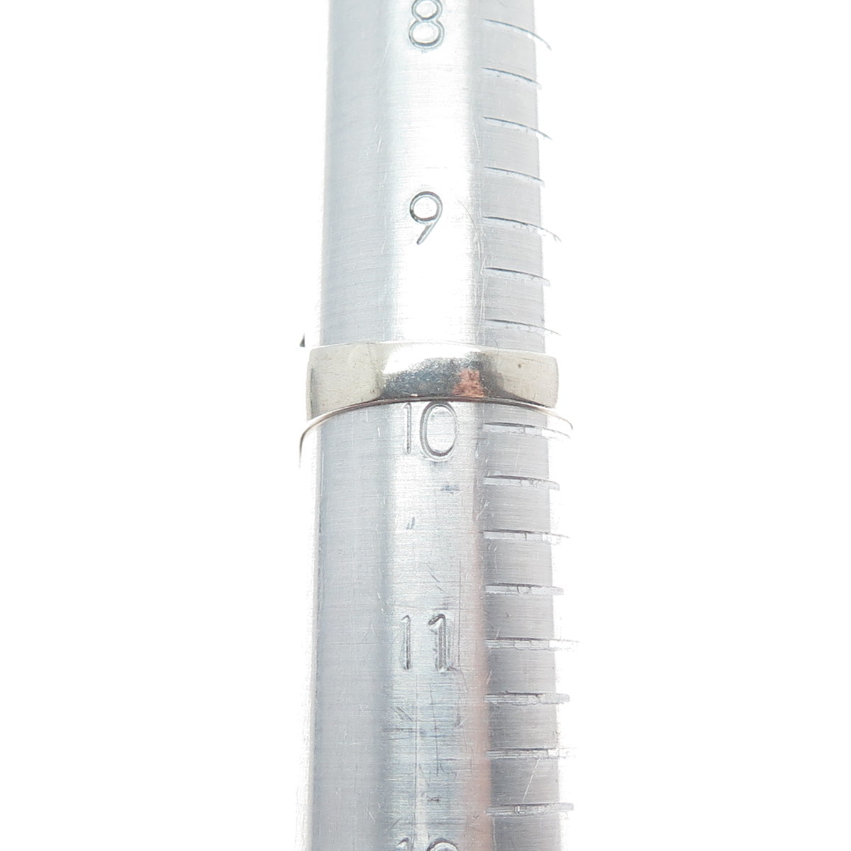 Old Pawn 925 Sterling Silver Vintage Southwestern Turquoise Inlay Ring Size 10