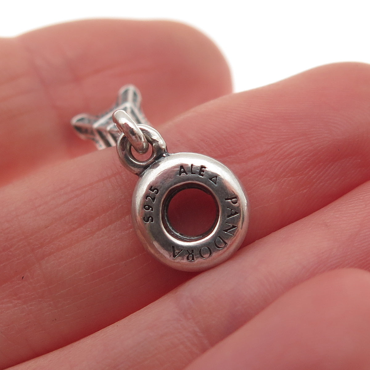 PANDORA Moments 925 Sterling Silver Eiffel Tower Paris Slide Dangle Charm