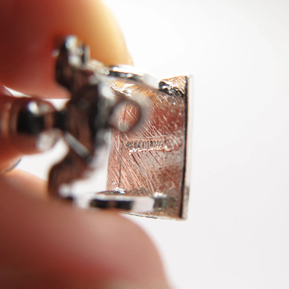 925 Sterling Silver Vintage Bell Charm Pendant
