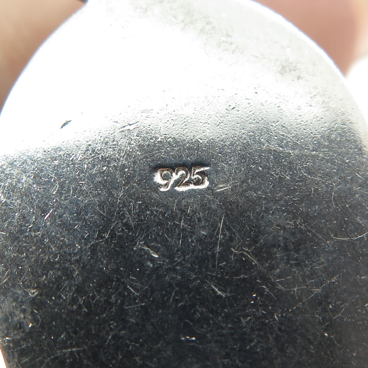 925 Sterling Silver Vintage Real Turquoise Modernist Pendant