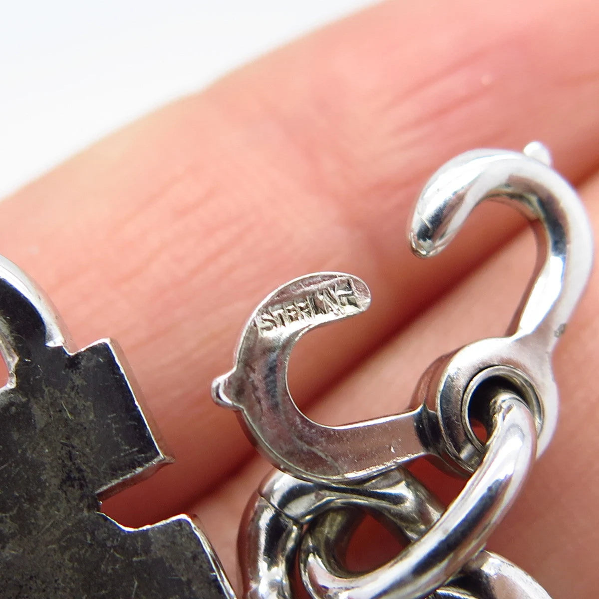 925 Sterling Silver Vintage Elco "Raymond" Personalized Cable Bracelet 7.25"