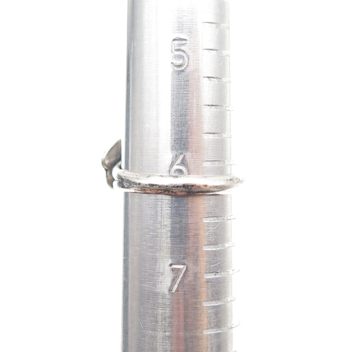 Old Pawn 925 Sterling Silver Vintage MF Artisan Turquoise Tribal Ring Size 6.25