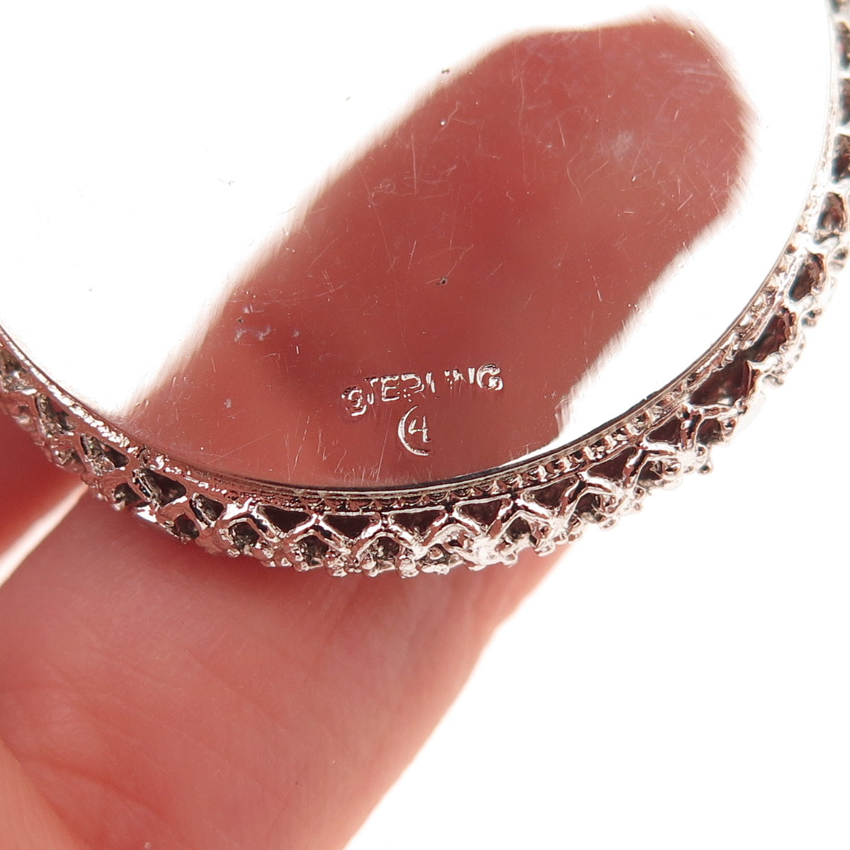 Art's Elegance 925 Sterling Silver Vintage Rhinestone Las Vegas Casino Pendant