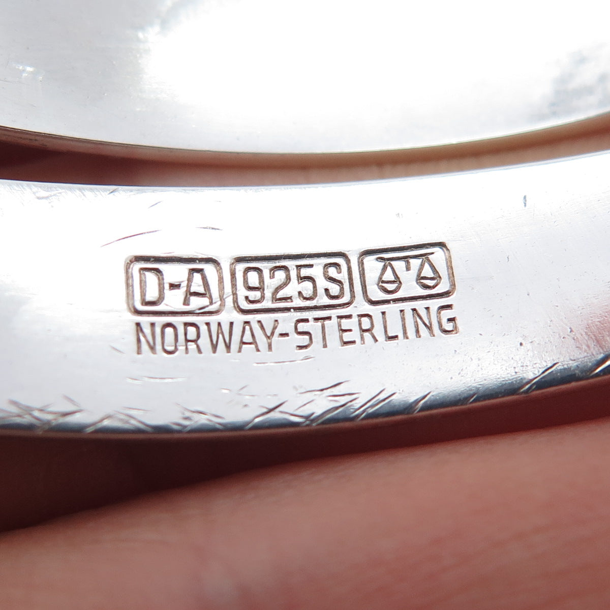 DAVID ANDERSEN Sterling Vintage Norway Viking Saga Adjustable Bracelet 7.75"