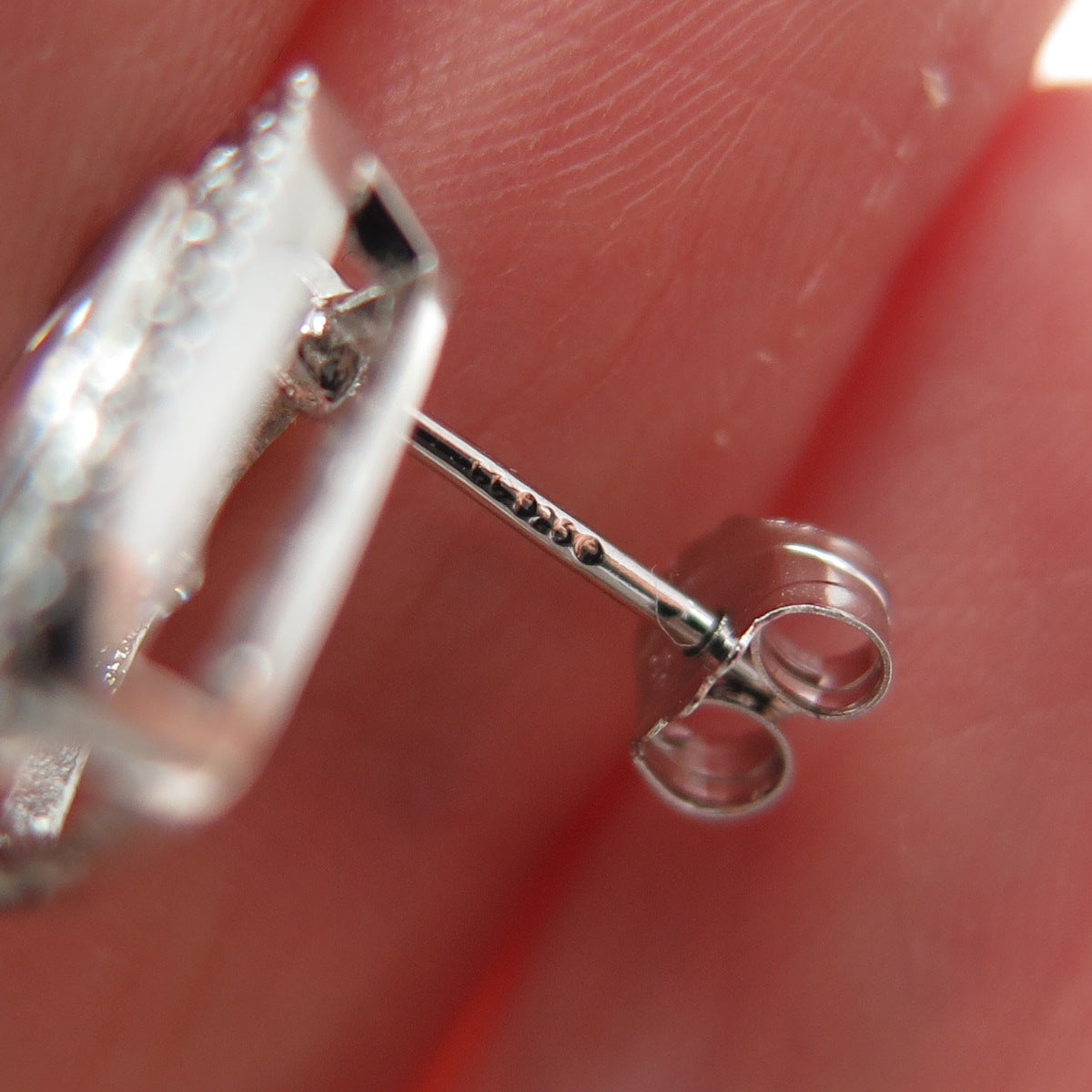 925 Sterling Silver Radiant & Round-Cut C Z Sparkle Earrings