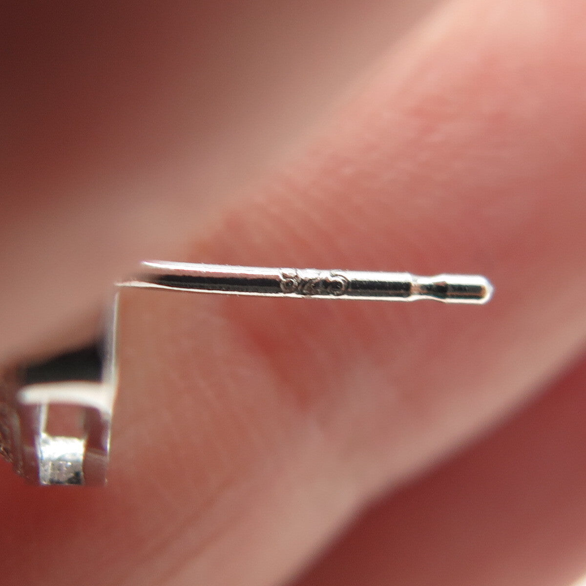 925 Sterling Silver Round-Cut C Z Cushion Stud Earrings