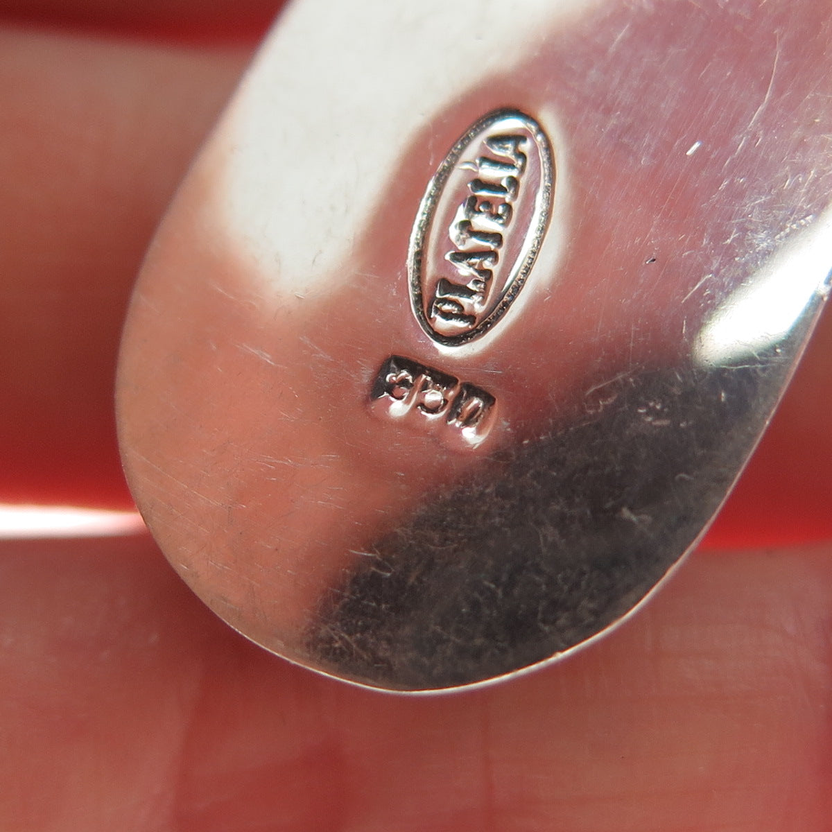 PLATELLA 950 Silver Vintage Fence Teardrop Oxidized Dangle Earrings