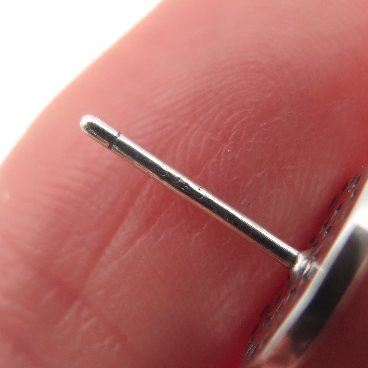 925 Sterling Silver Round-Cut C Z Mercedes Stud Earrings