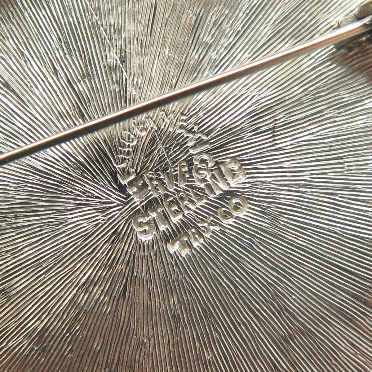 925 Sterling Silver Vintage Mexico Aztec Goddess Tribal Pin Brooch / Pendant