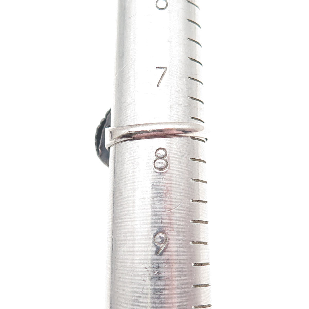 Old Pawn 925 Sterling Silver Vintage Tiger Eye Feather Tribal Ring Size 7.75