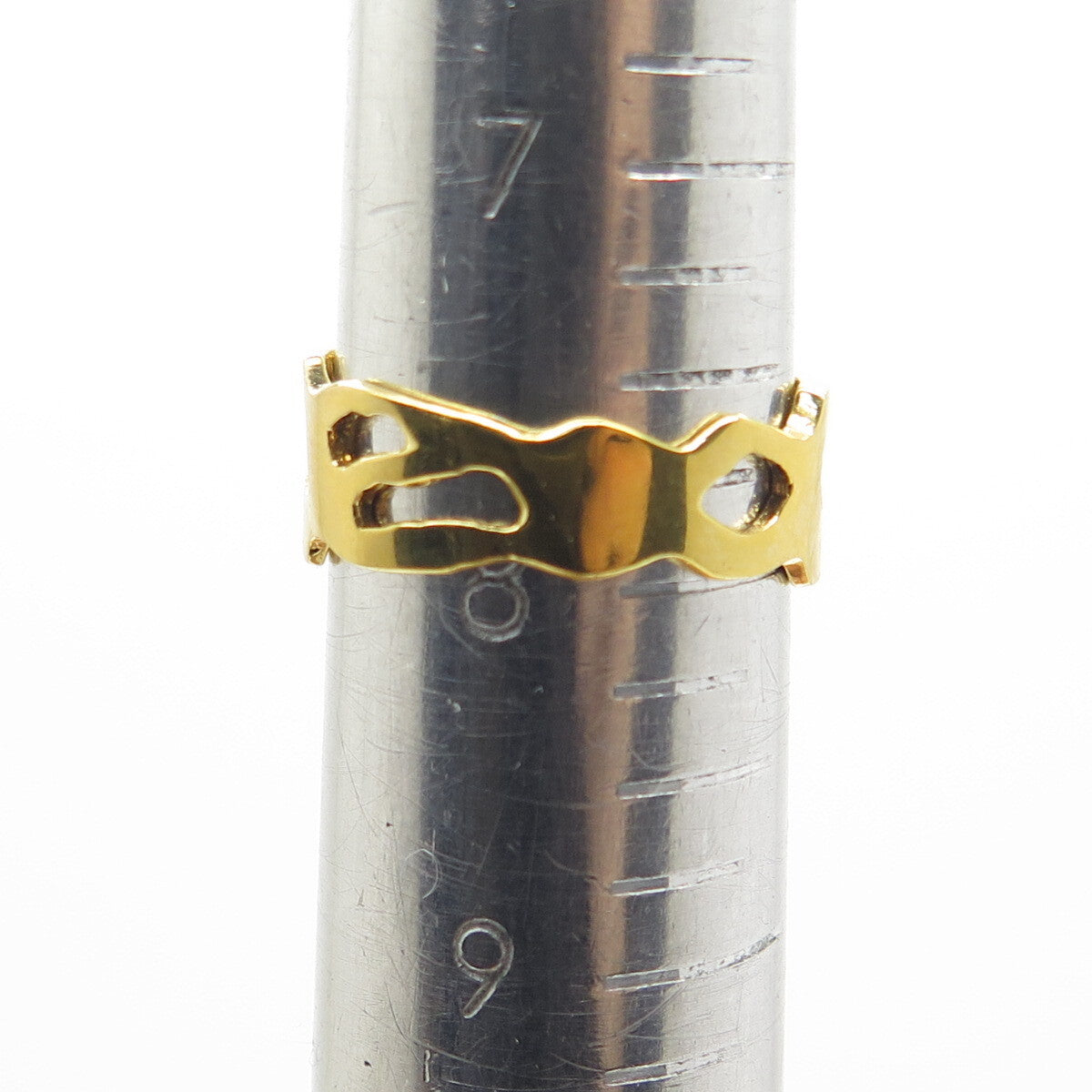 BADAVICI 925 Sterling Silver Gold Plated Real Oval-Cut Smoky Quartz Ring Size 8