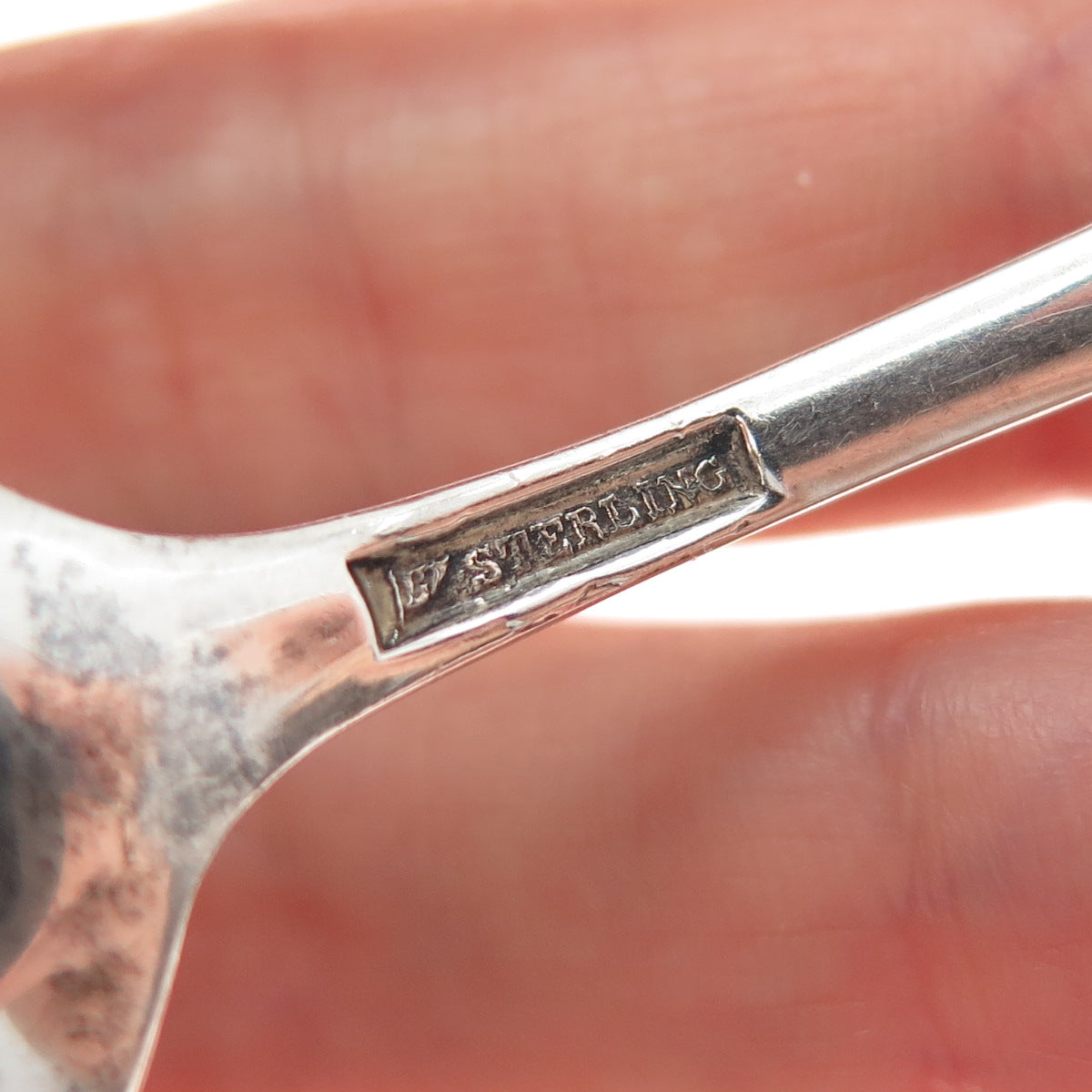 MECHANICS Sterling Silver Antique Art Deco Detroit States & Cities Coffee Spoon