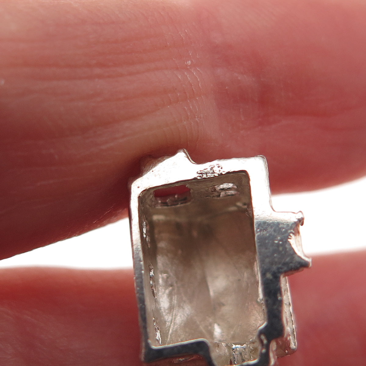 925 Sterling Silver Vintage House 3D Charm Pendant