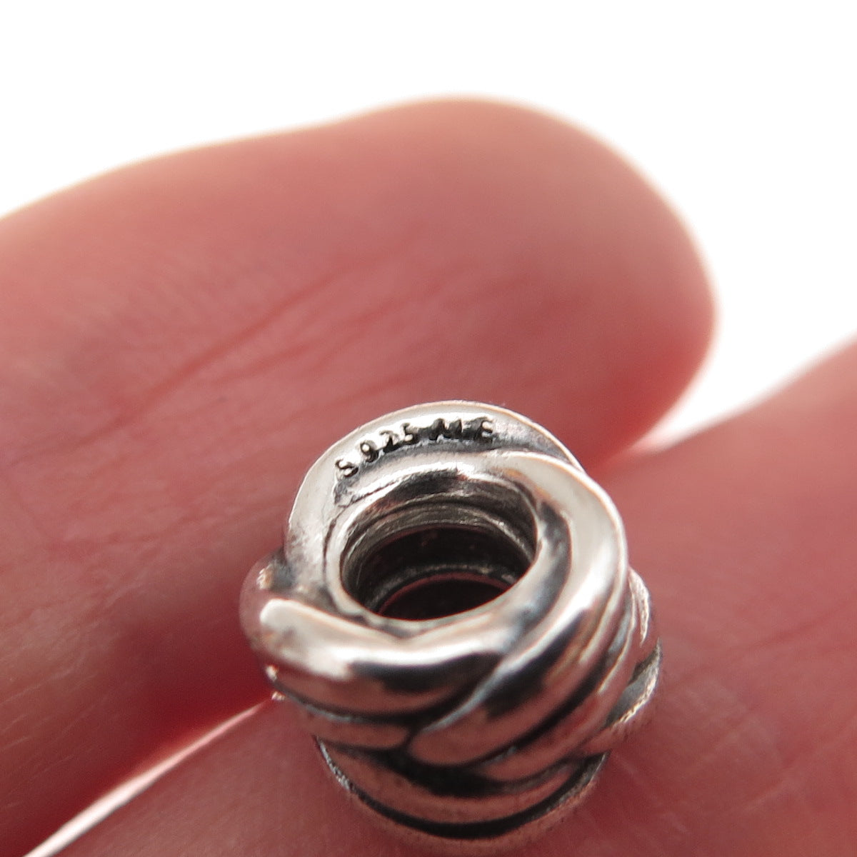 Pandora 925 Sterling Silver Forget Me Knot Slide Bead Charm
