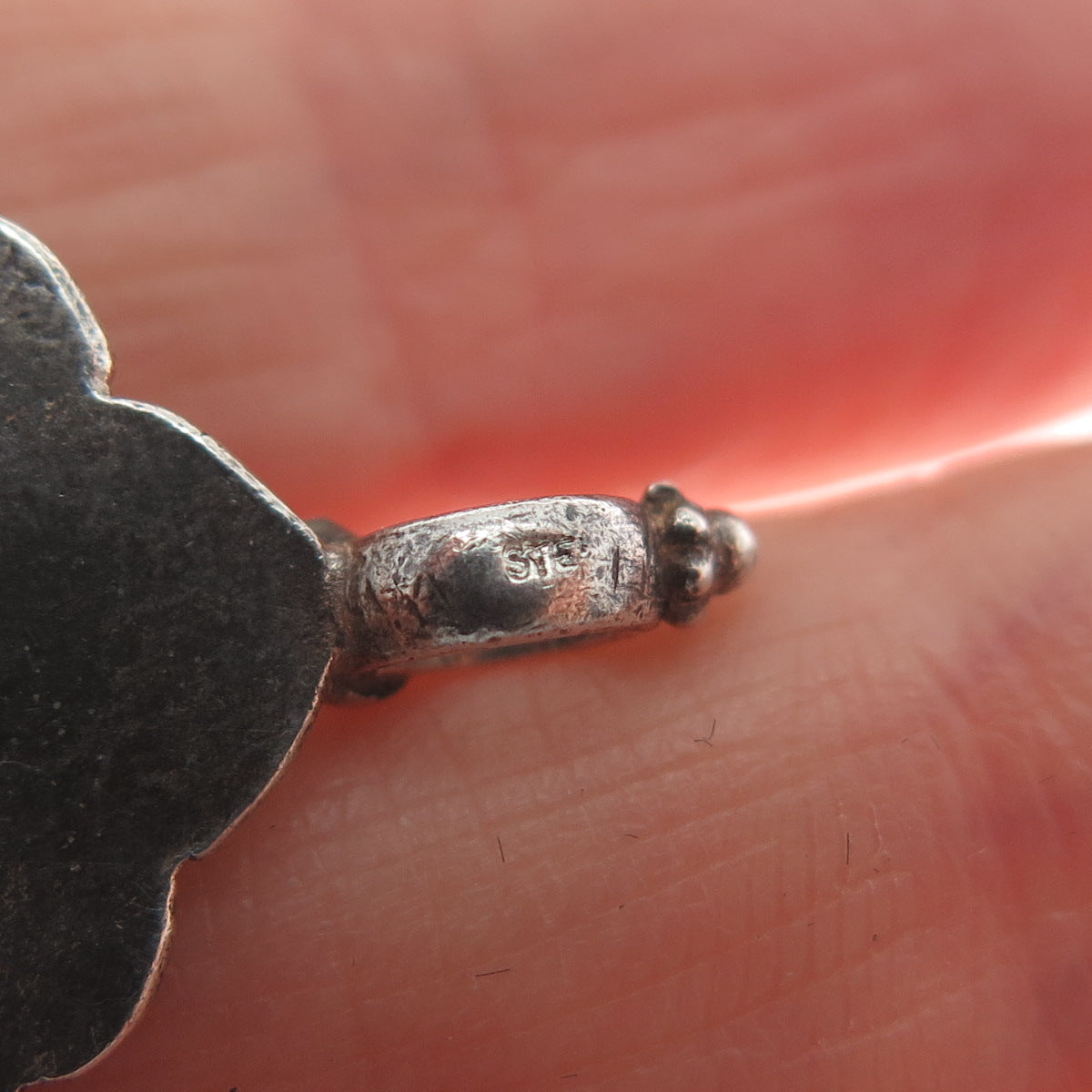 925 Sterling Silver Vintage Baba Ramdev Oxidized Charm Pendant