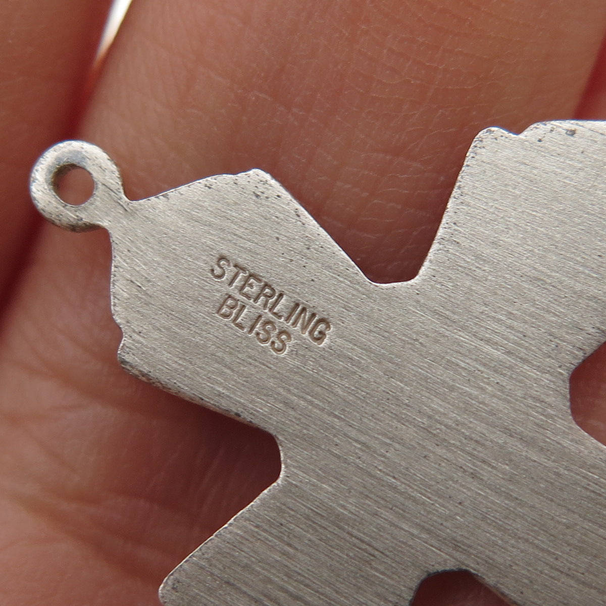 BLISS 925 Sterling Silver Vintage Cross Oxidized Charm Pendant
