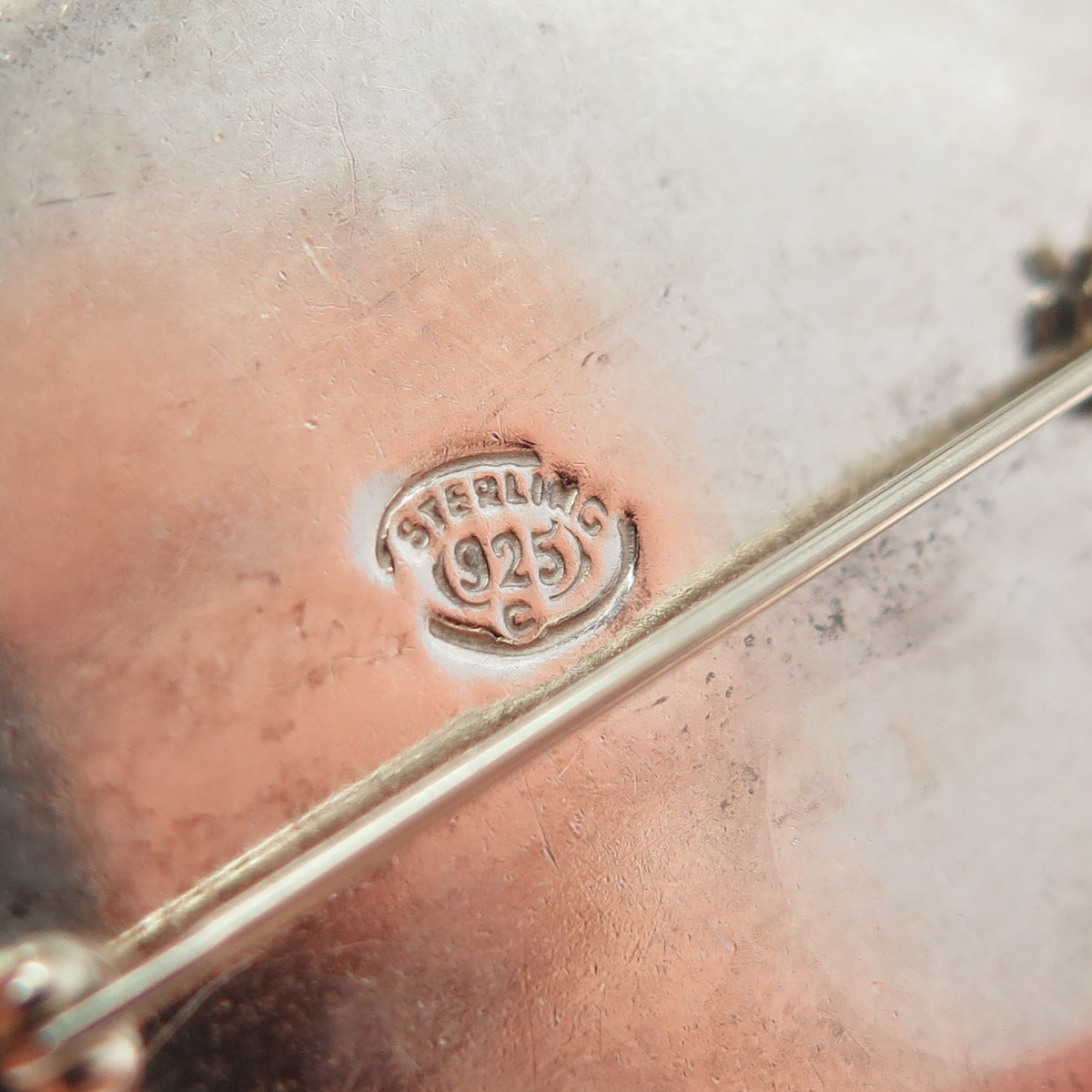 925 Sterling Silver Vintage Fedora Hat Pin Brooch
