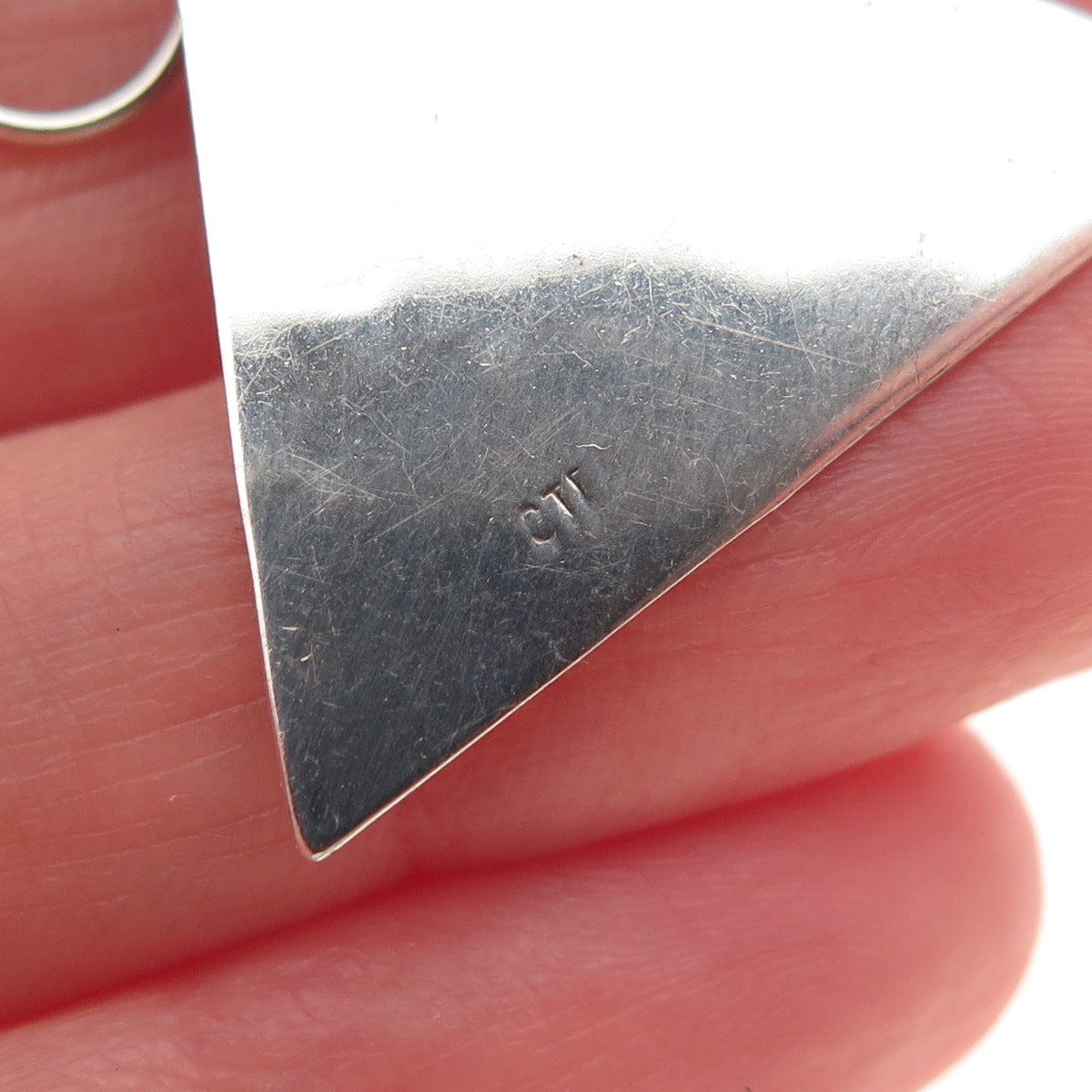 925 Sterling Silver 2-Tone Vintage Real Opal Modernist Dangle Earrings