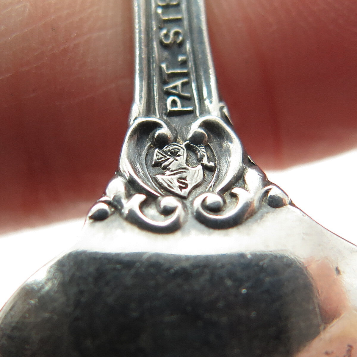 SIMPSON HALL & MILLER 925 Sterling Silver Antique 1898 Warwick Coffee Spoon