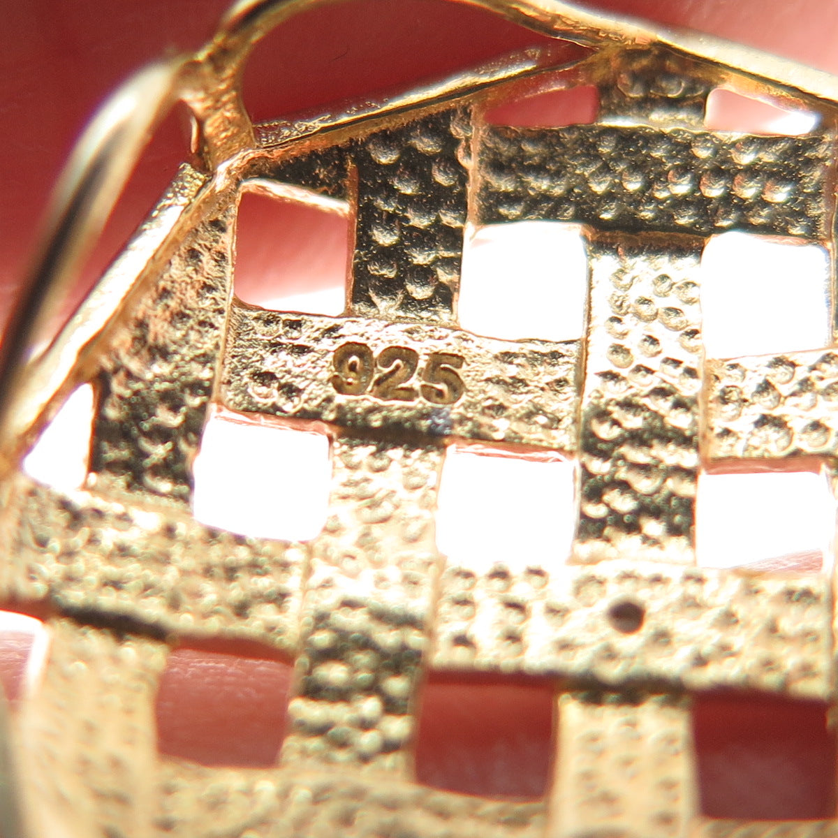 925 Sterling Silver 2-Tone Real Diamond Accent Cage Slide Pendant