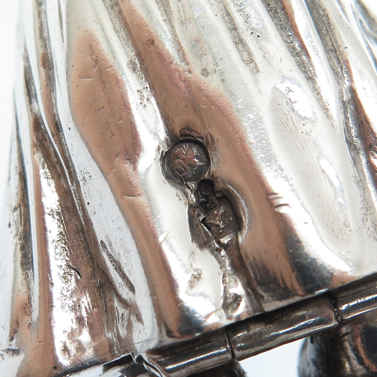 BERTHOLD HERMANN MULLER 925 Sterling Antique 1914 Dutch Lady Salt Pepper Shaker
