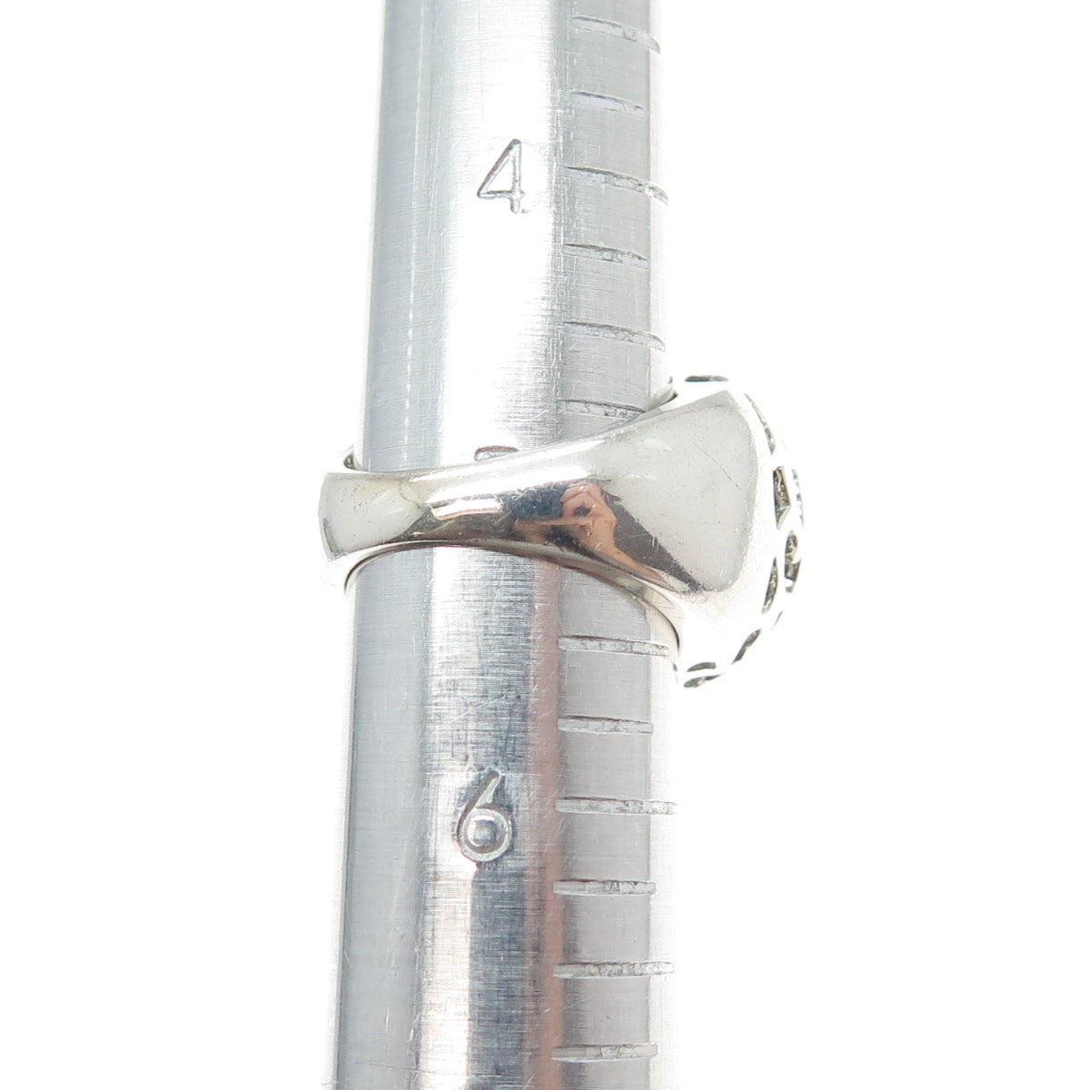 925 Sterling Silver Real Oval-Cut Druzy & Round-Cut Citrine Ring Size 5.25