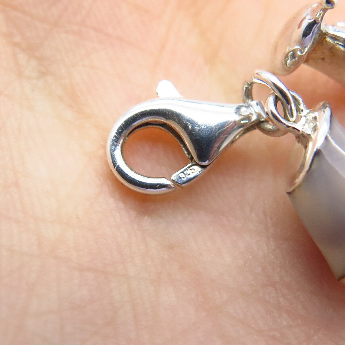 925 Sterling Silver Colorful Enamel Motorbike Pendant