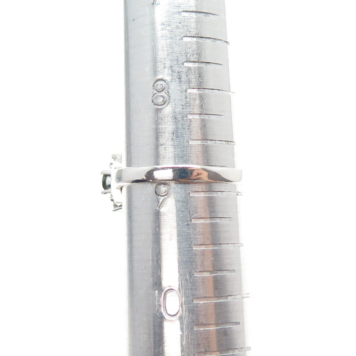 925 Sterling Silver Oval & Round-Cut Multi-Color C Z Cluster Ring Size 9