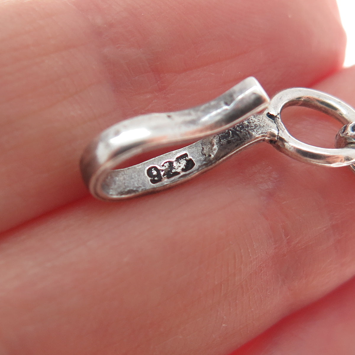 925 Sterling Silver Vintage Elephant for Good Luck Link Bracelet 7.5"