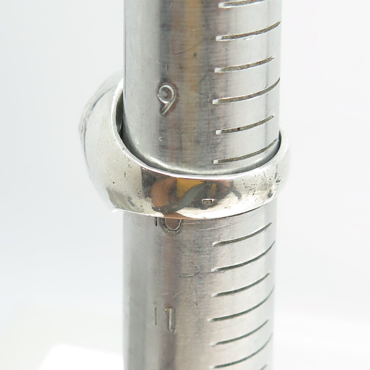 800 Silver Vintage France Chinese Foo Dog Dome Ring Size 10