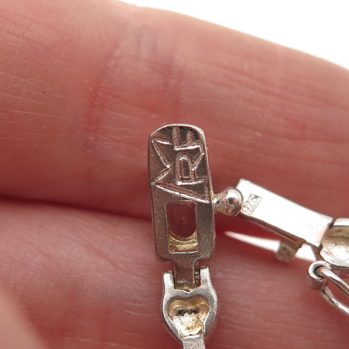 M.R.F. RESOURCES 925 Sterling Silver Real Blue Topaz Bracelet 7.25"