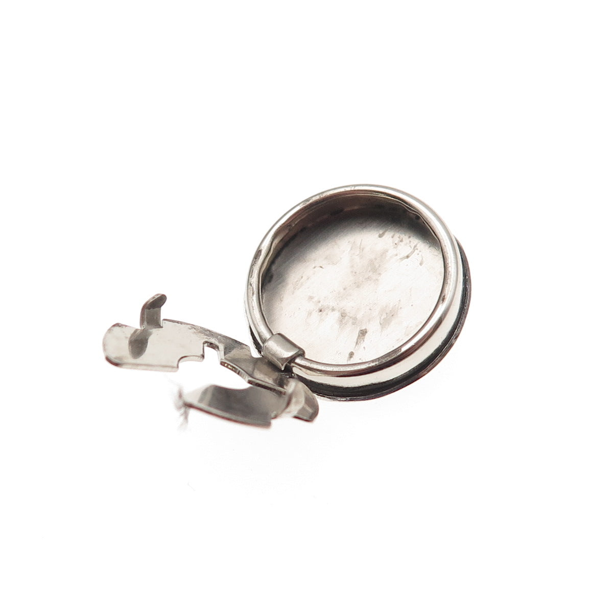 Old Pawn 925 Sterling Silver Vintage Southwestern Concho Tribal Clip Button