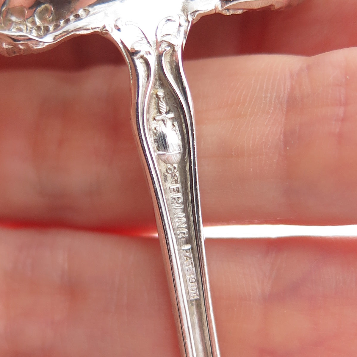 R. BLACKINTON 925 Sterling Silver Antique Art Deco Daisy Gravy Ladle