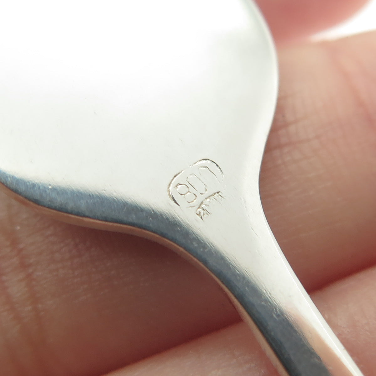 800 Silver Vintage Italy Enamel Tennis Racket Pendant