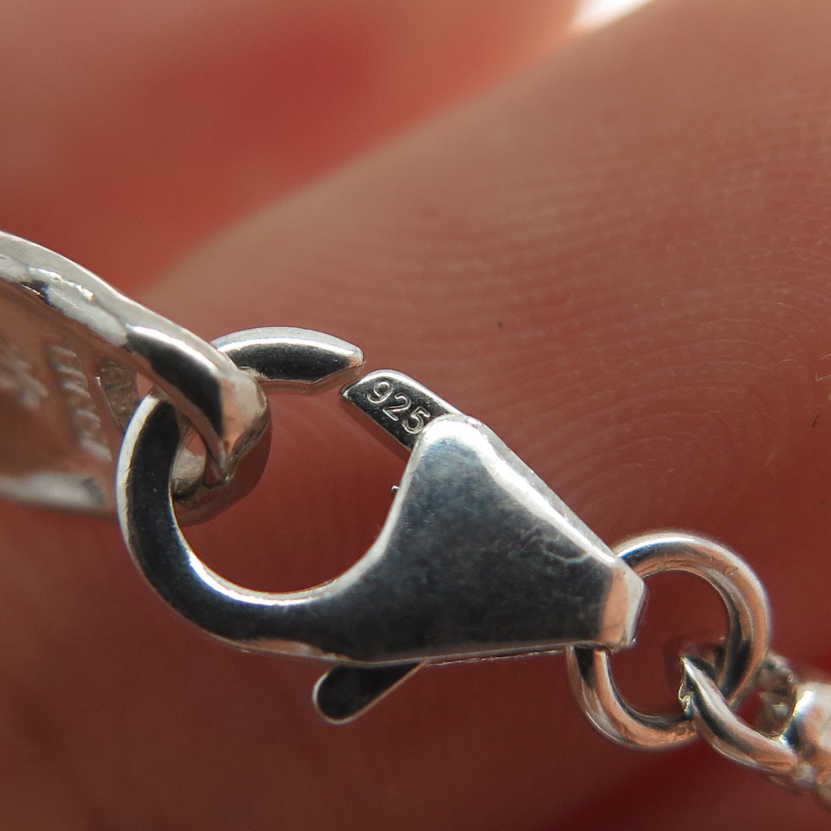 HAGIT GORALI Sterling Vintage Israel Real Pearl Floral Box Chain Necklace 28"