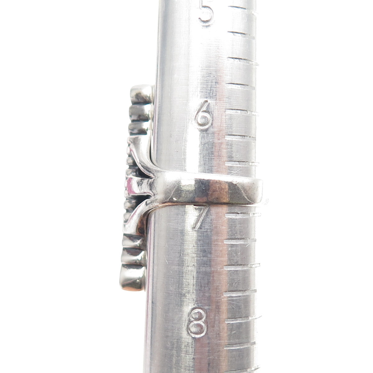 CFJ Collins Fine 925 Sterling Silver Vintage Real Turquoise & MOP Ring Size 7