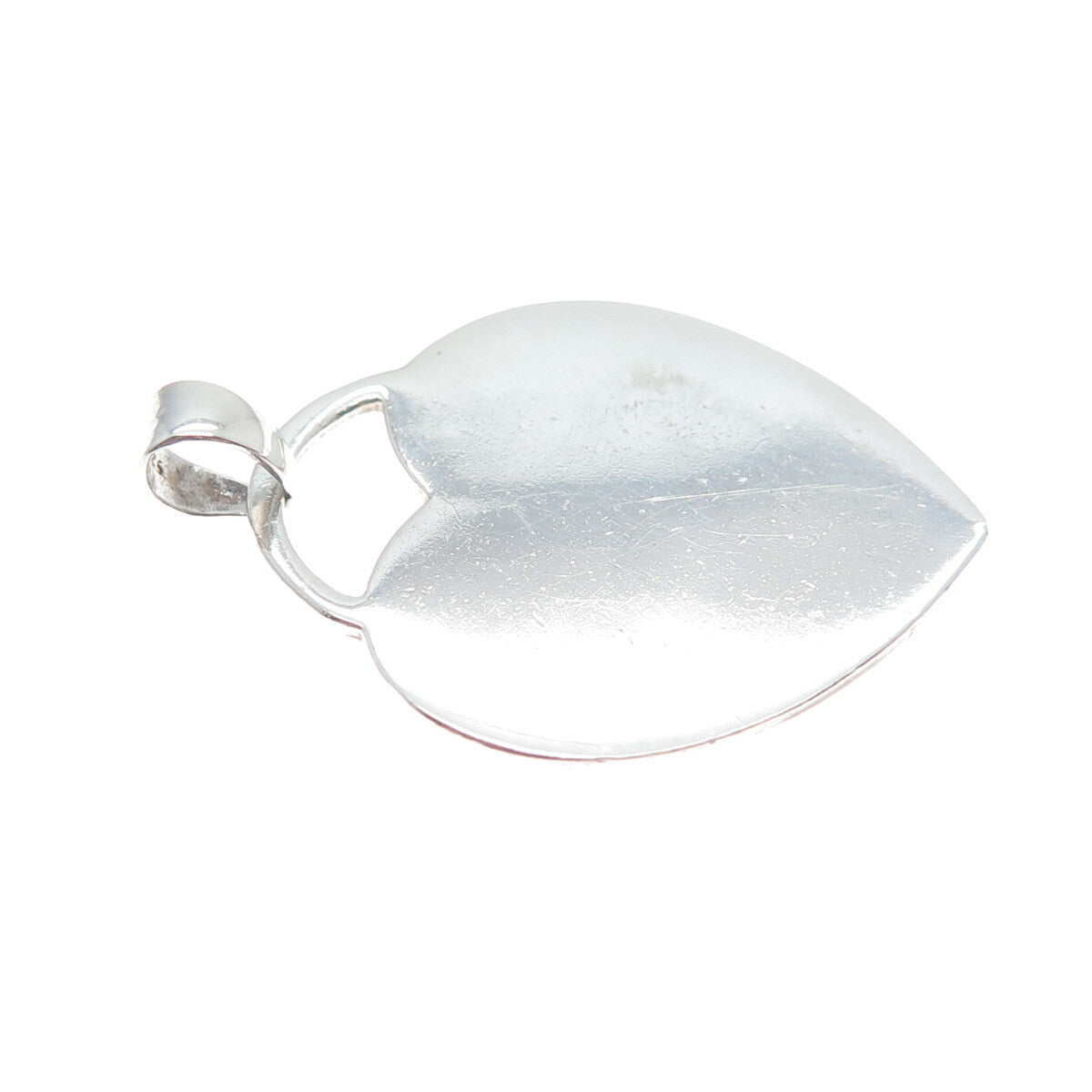 925 Sterling Silver Vintage Grandmothers Heart Charm Pendant