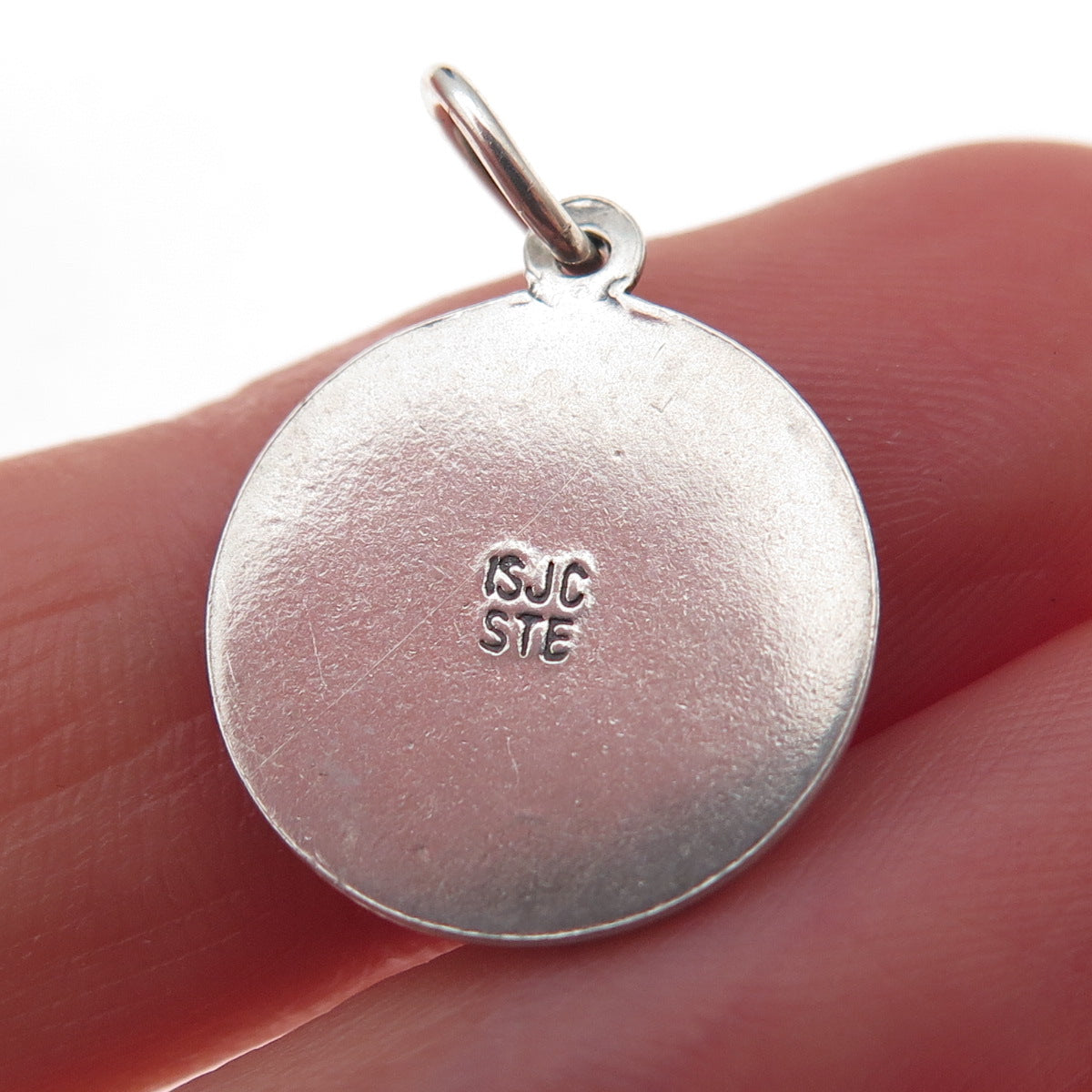925 Sterling Silver Vintage 1967 Expo Friendship Oxidized Charm Pendant