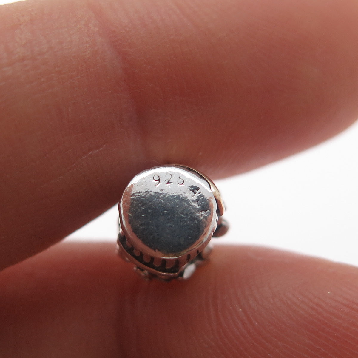 PANDORA 925 Sterling Silver & Gold Love Flower Bouquet Slide Bead Charm