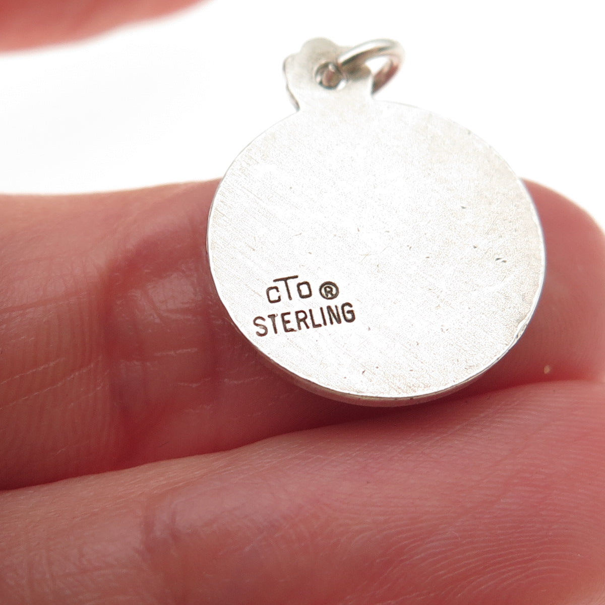 O.C. Tanner 925 Sterling Silver Vintage Alexander Graham Bell Mini Charm Pendant