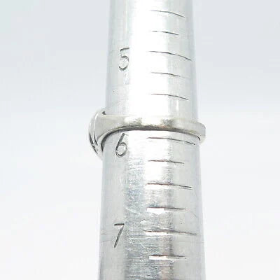 925 Sterling Silver 2-Tone Vintage UTC Domed Ring Size 6